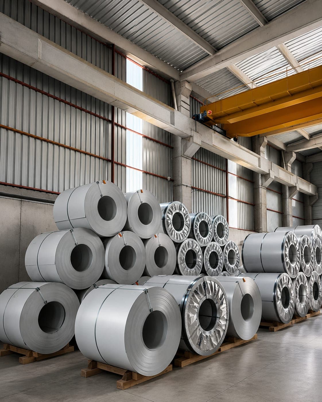 Asal Çelik rulo sac stoğu — paletli galvaniz ve boyalı bobin